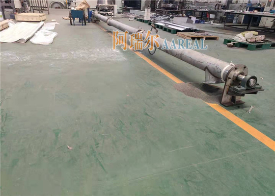 지름 219mm 길이 9000mm 튜버 나사 컨베이어 피더 316L 식품 등급