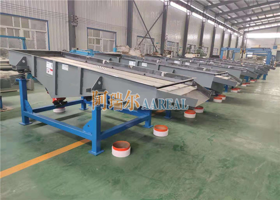 900*3000mm 단일 데크 직사각형 선형 진동 스크린 PVC 곡물을 심어